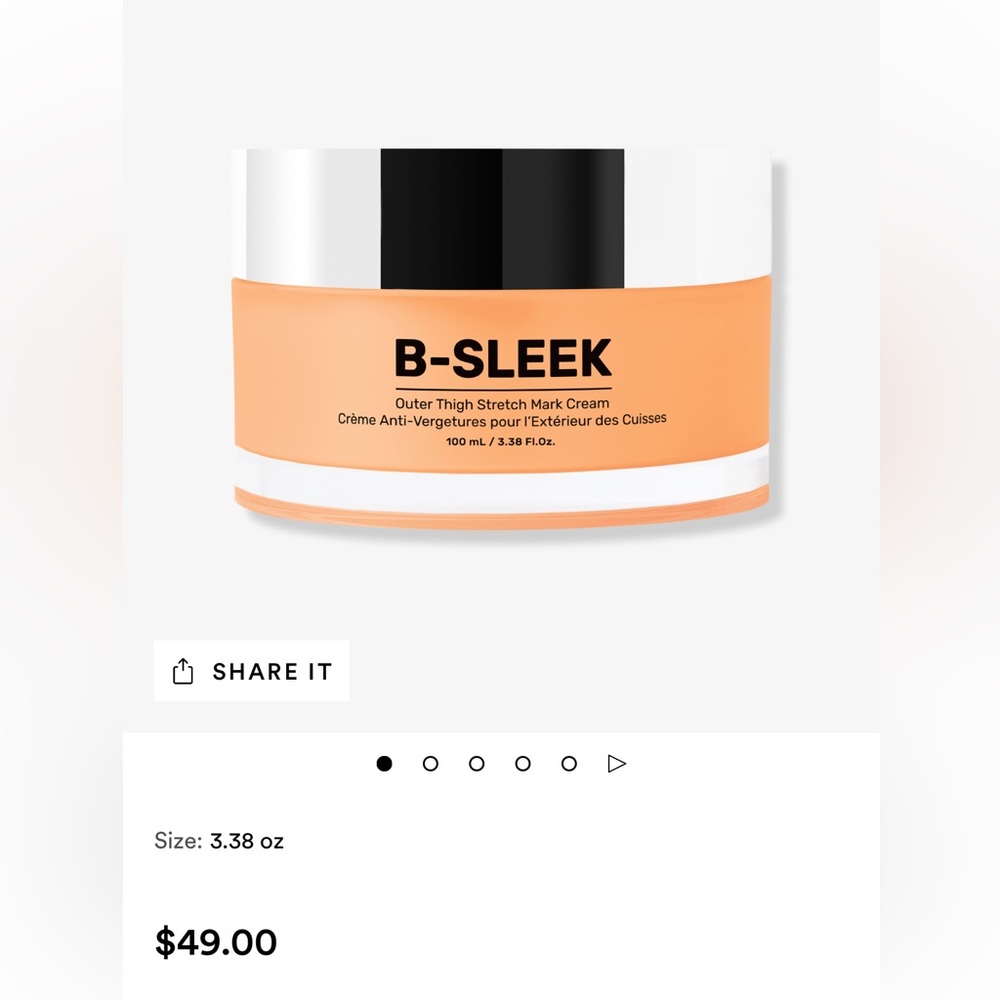 MAËLYS Cosmetics B-SLEEK Outer Thigh Stretch Mark Cream😃 brand, new unopened - Picture 3 of 7